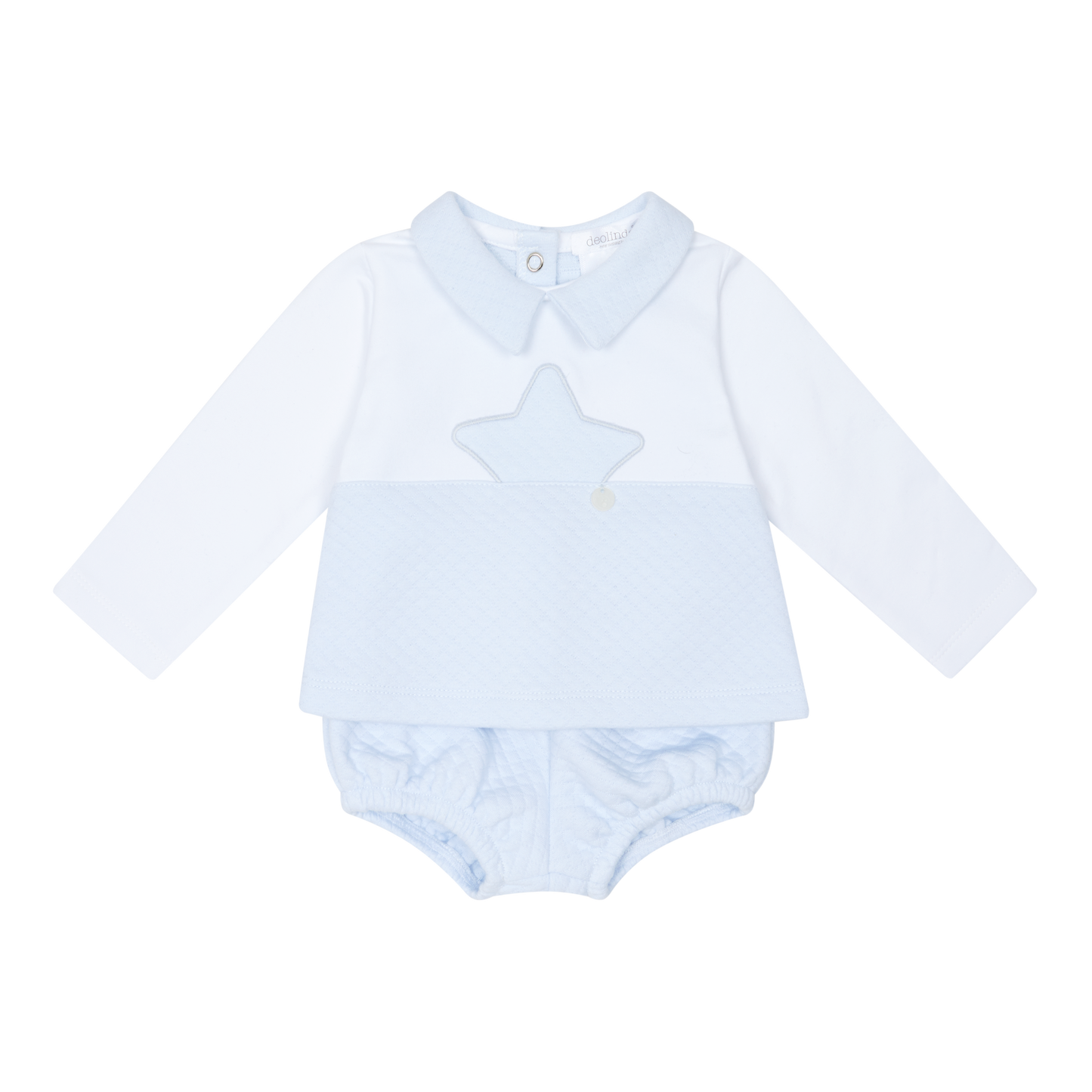 Deolinda Baby Boy Blue Star Bloomer Short Set 25712