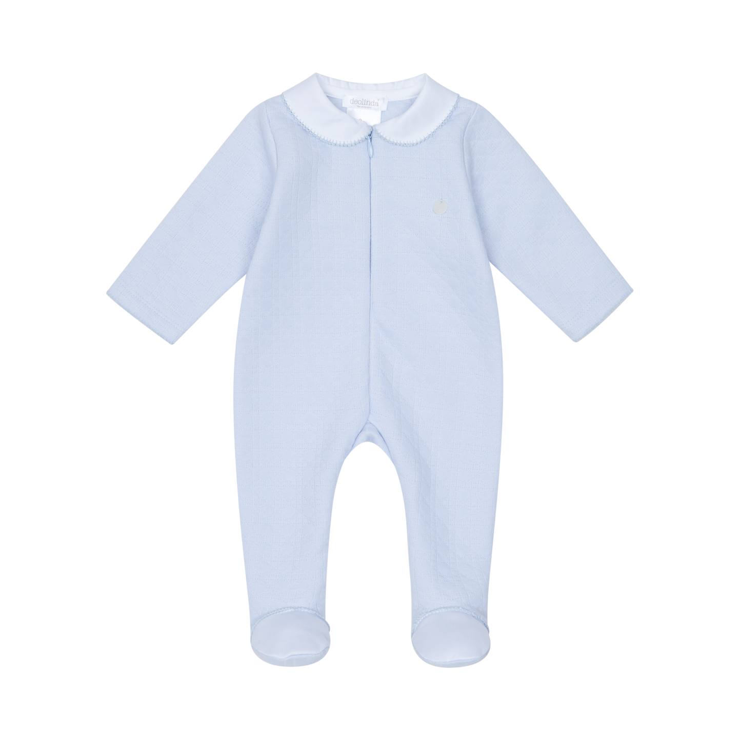 Deolinda Baby Boy Blue Zip Babygrow 25108