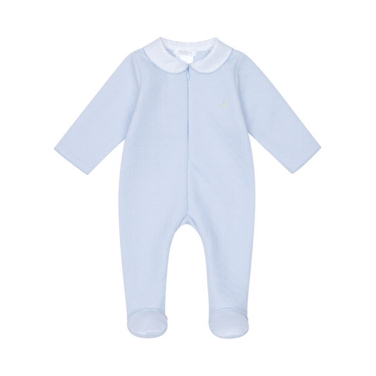 Deolinda Baby Boy Blue Zip Babygrow 25108