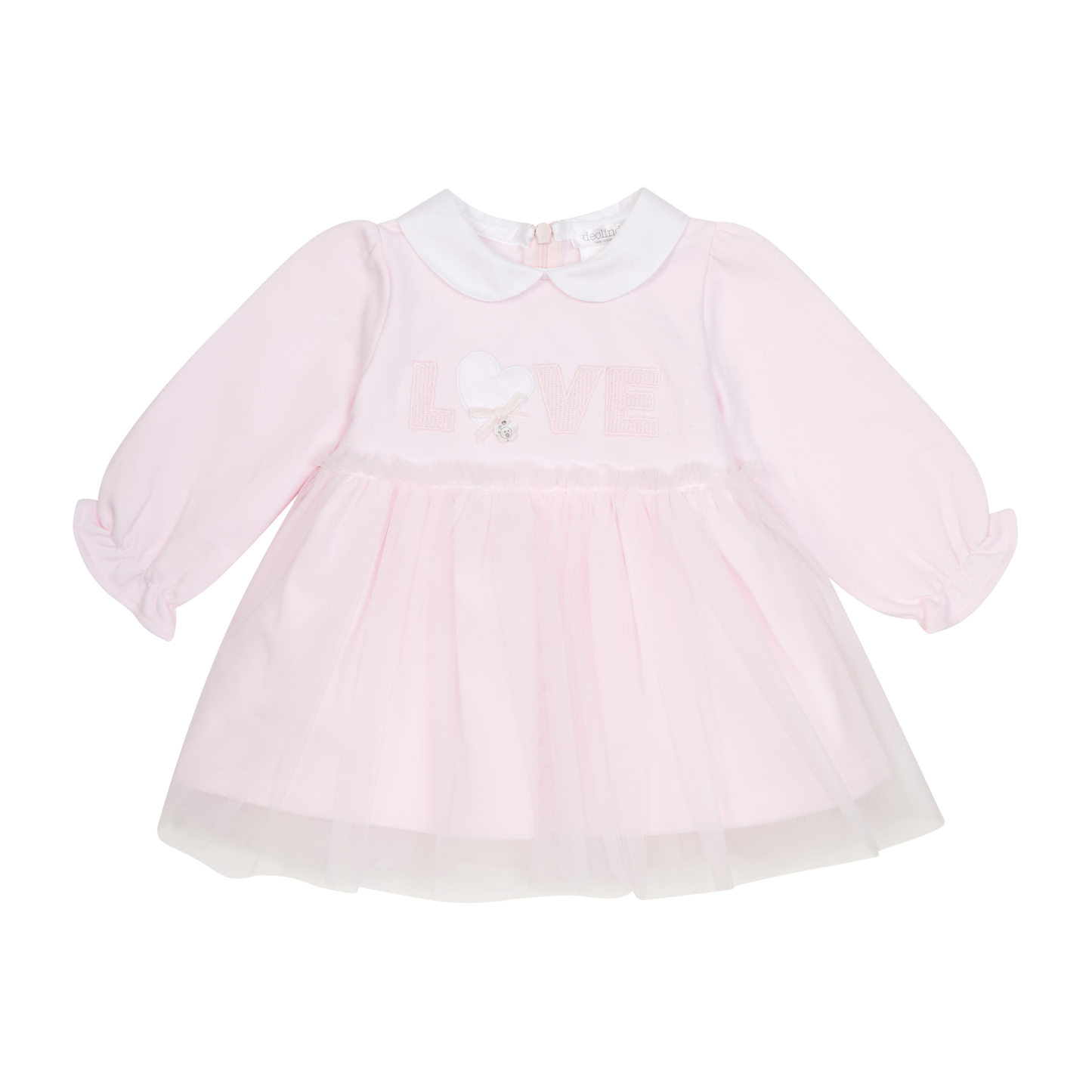 Deolinda Baby Girl Pink Tulle Love Dress 25405