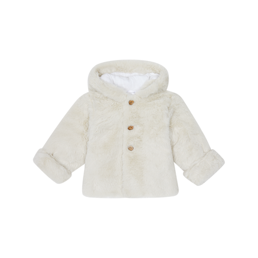 Deolinda Baby Girl Beige Fur Jacket 25803