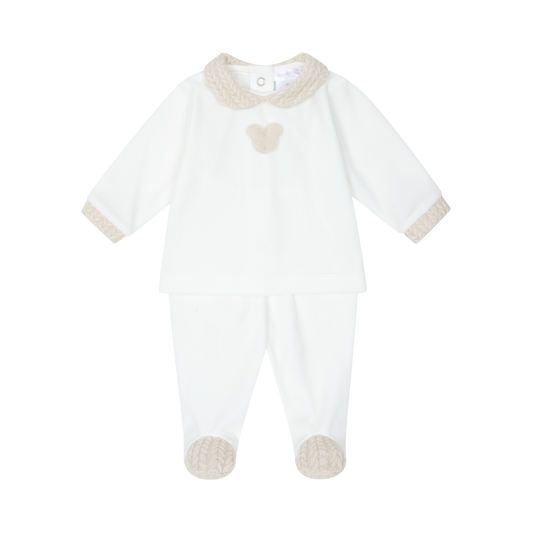 Deolinda Unisex Beige Two piece Set 25201