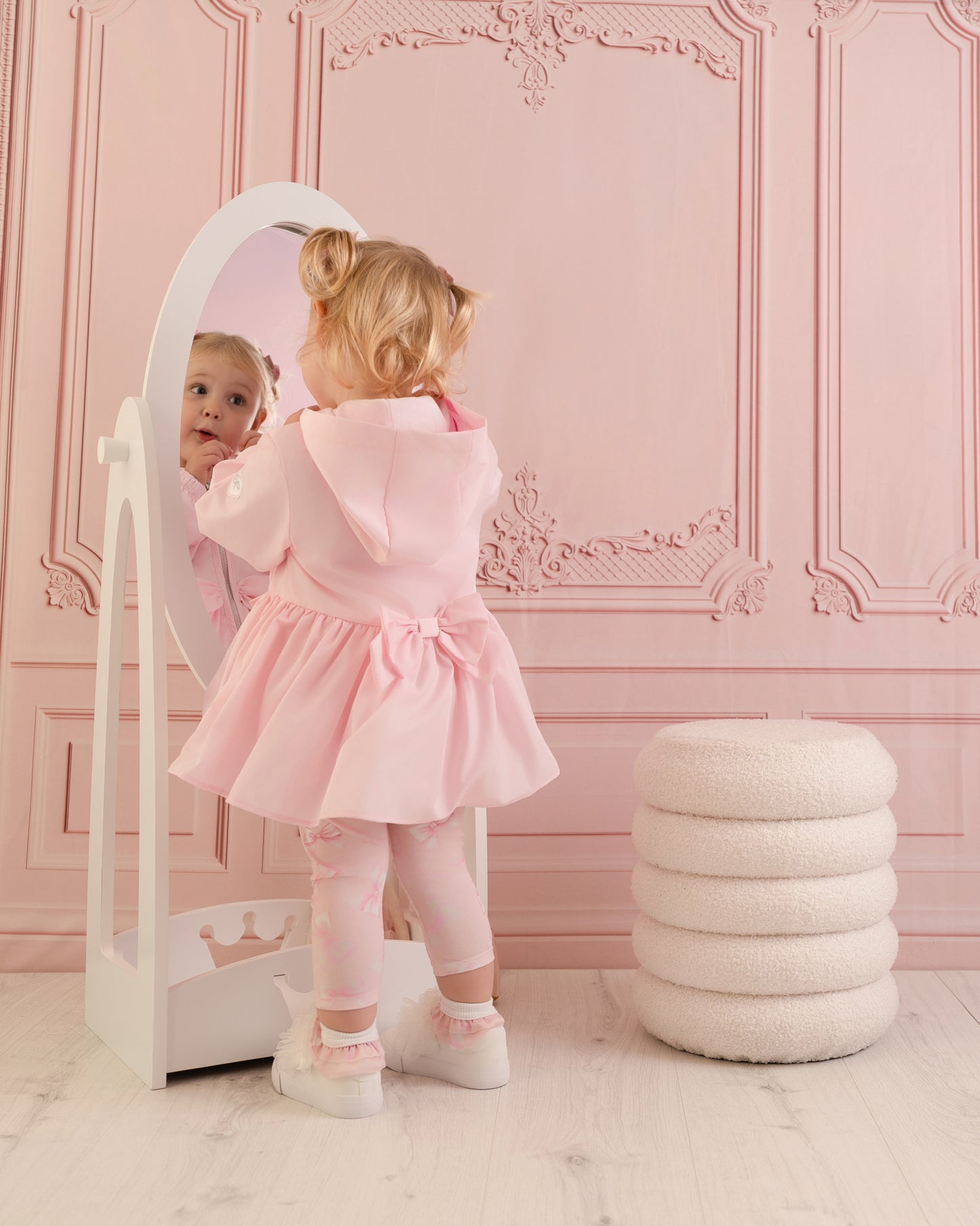 Little A Pink Frill Bow Jacket Ophilia