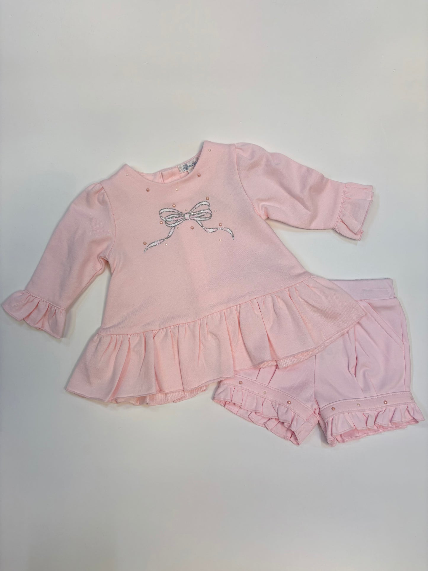 Mintini Baby Pink Top & Bloomer Set 6799
