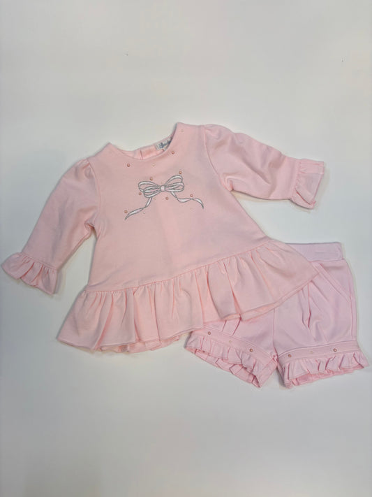 Mintini Baby Pink Top & Bloomer Set 6799