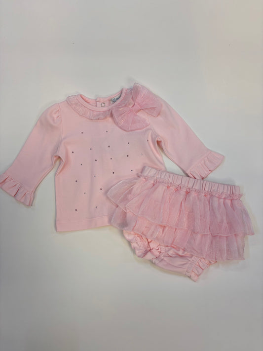 Mintini Baby Pink Top & Jam Pant 6773