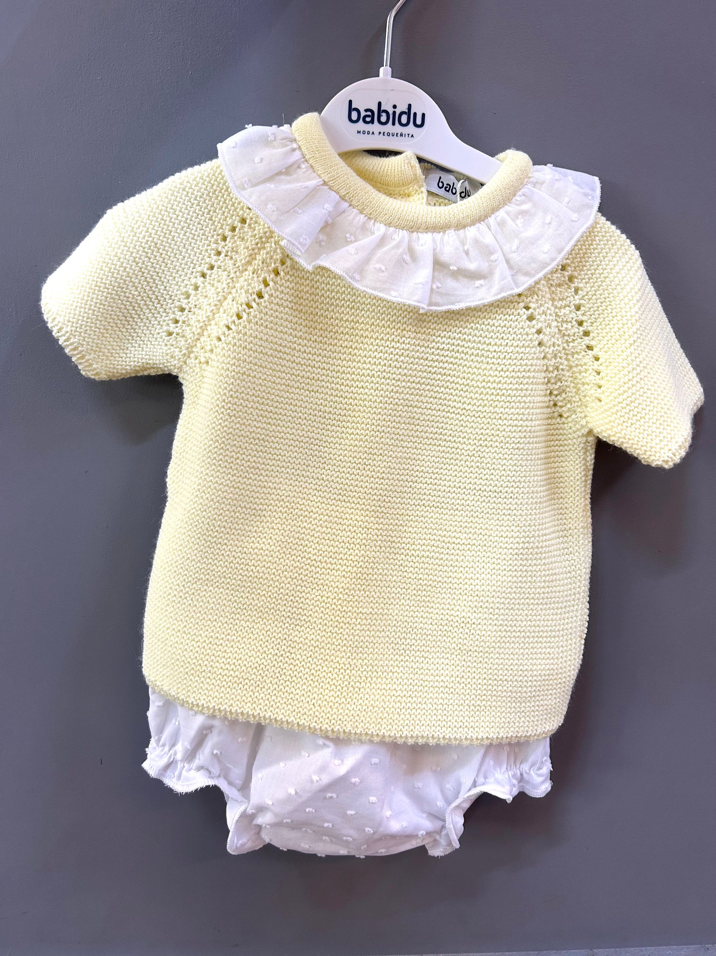 Babidu Girls Lemon Knit Pant Set 41328