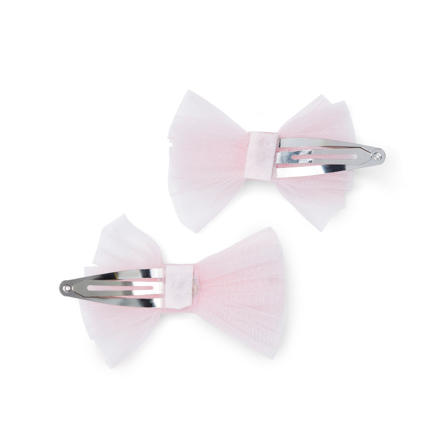 Little A Girls Pink Tulle Bow Hair Clips Kaylee