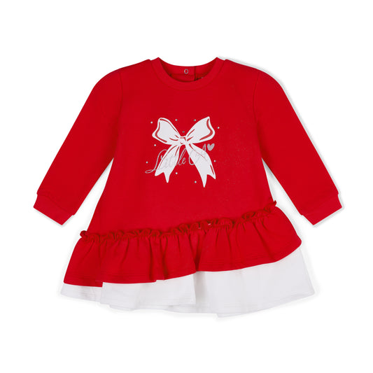 Little A Red Bow Frill Dress Katrina