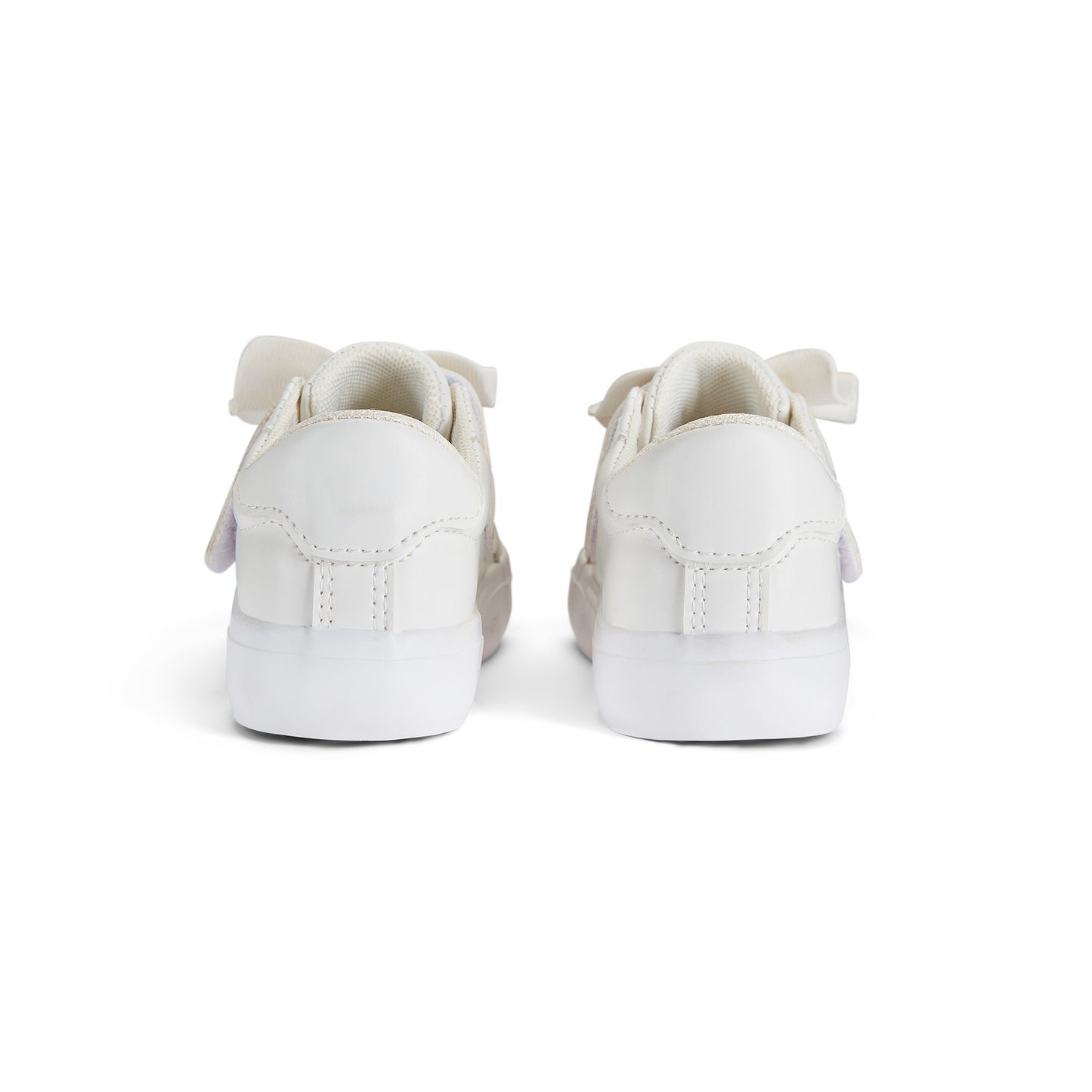 PRE ORDER Little A Baby Girls White Bow Strap Trainer Bowie