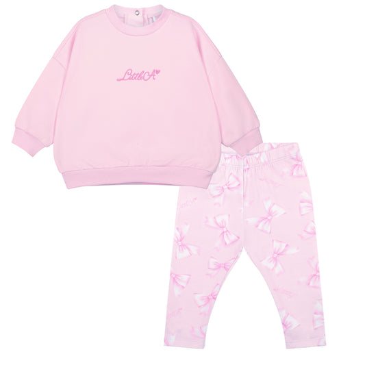 Little A Pink Sweatshirt & Legging Set Polly