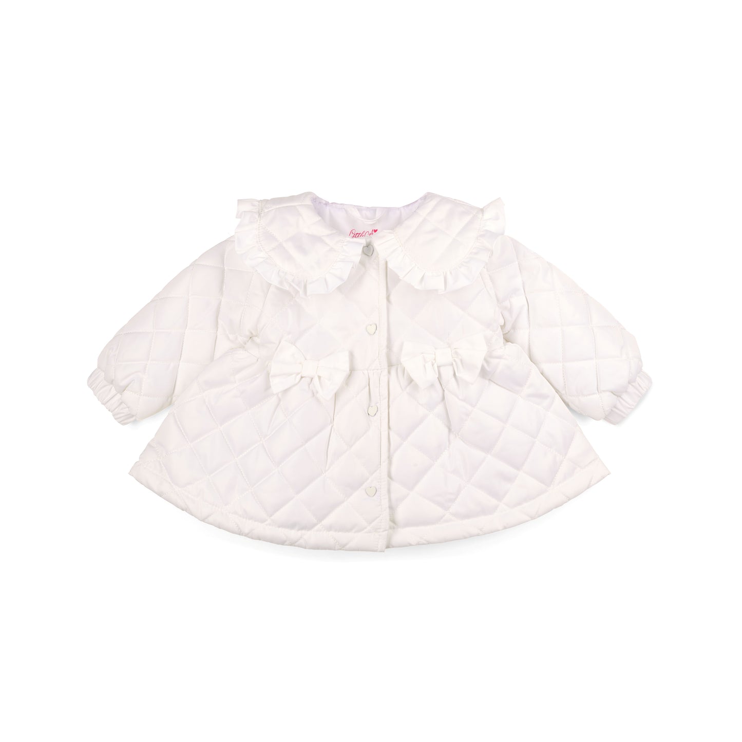 PRE ORDER Little A White Quilted Jacket Penelope