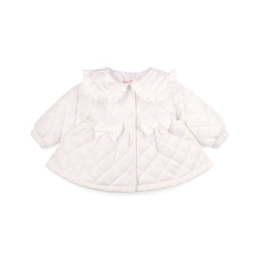 PRE ORDER Little A White Quilted Jacket Penelope