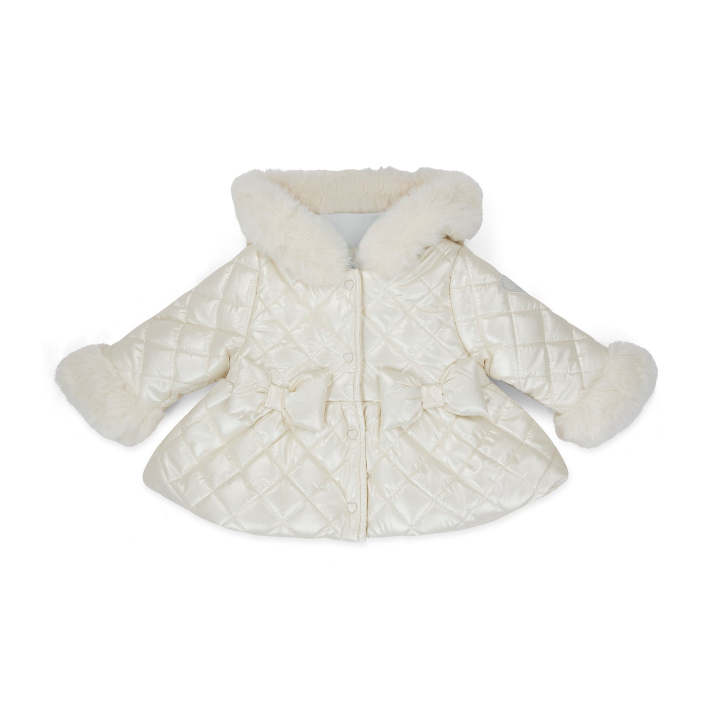 PRE ORDER Little A White Quilted Jacket Dolly