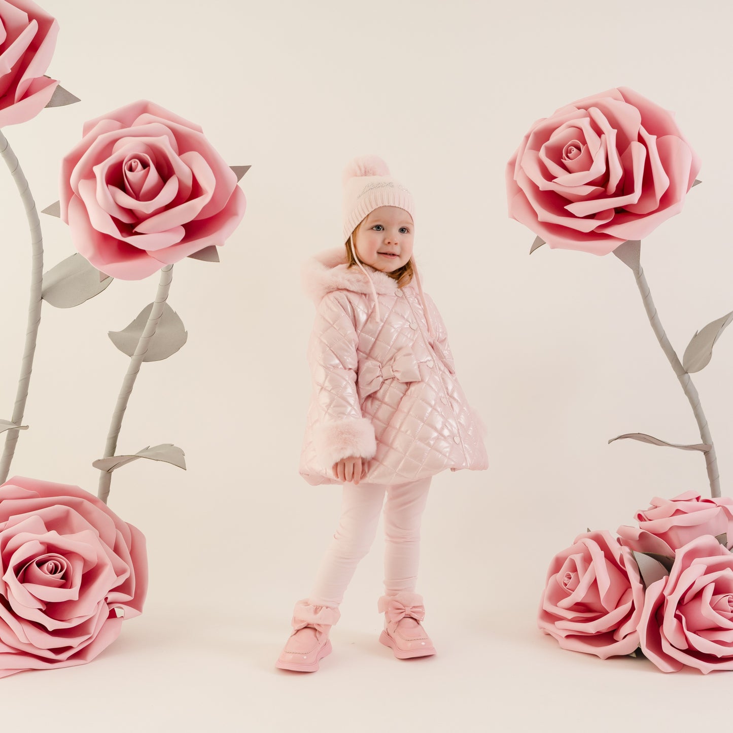 PRE ORDER Little A Pink Quilted Jacket Dolly