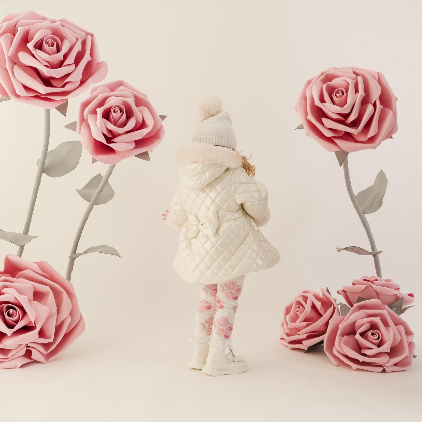 PRE ORDER Little A White Quilted Jacket Dolly