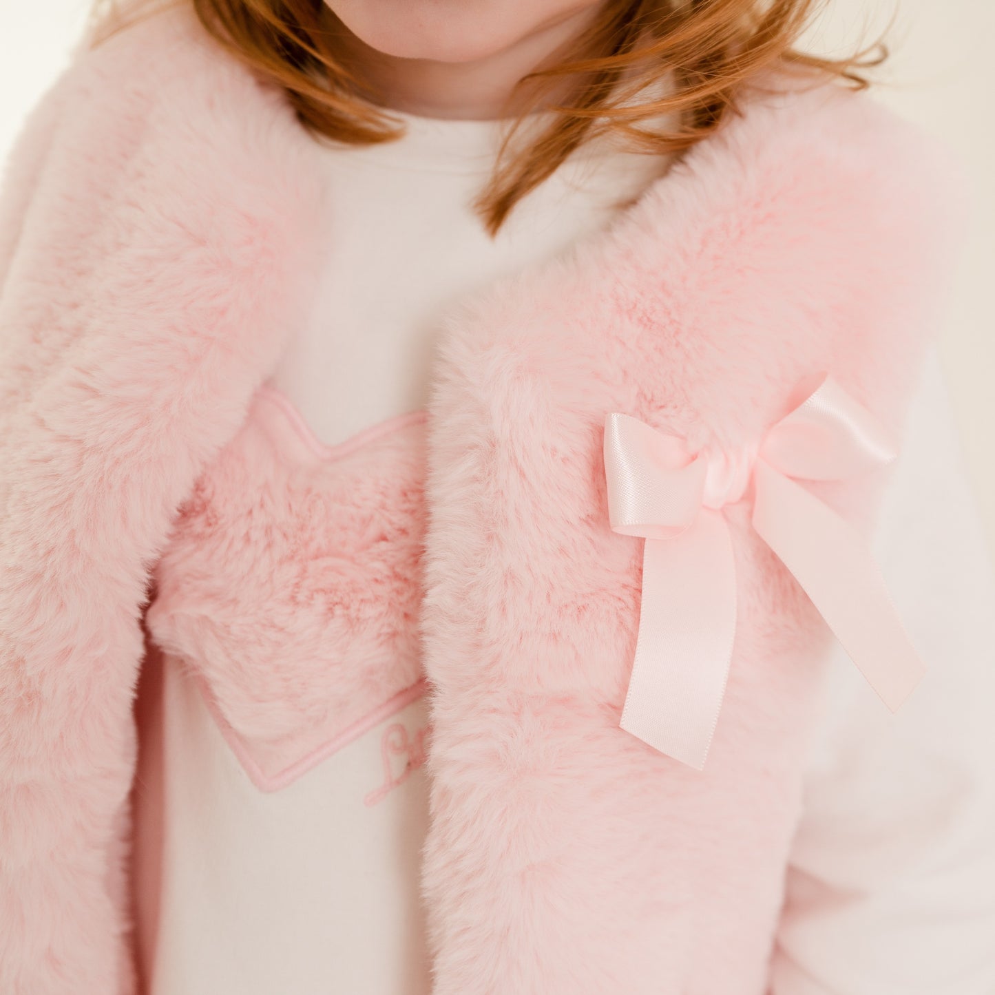 PRE ORDER Little A Pink Fur Gilet Dani