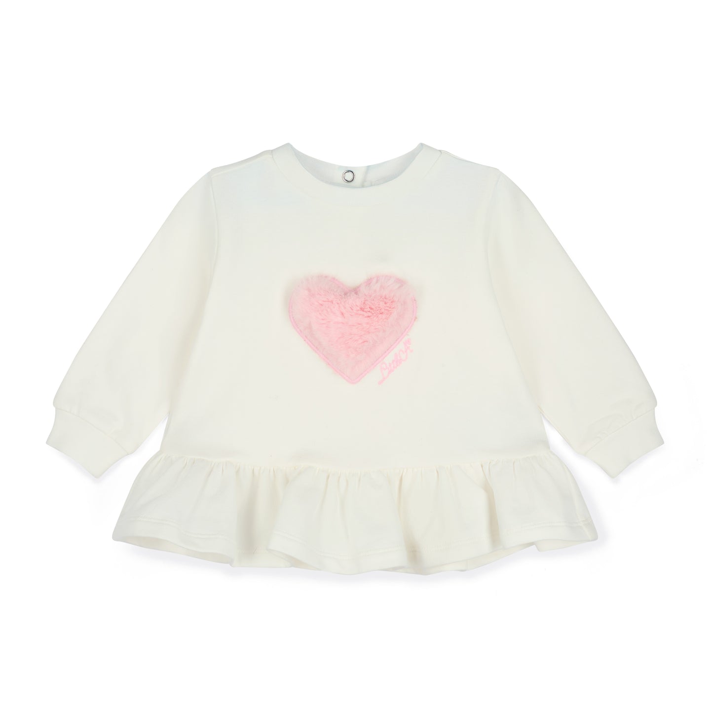 PRE ORDER Little A Baby Girls Pink Fur Heart Legging Set Demi