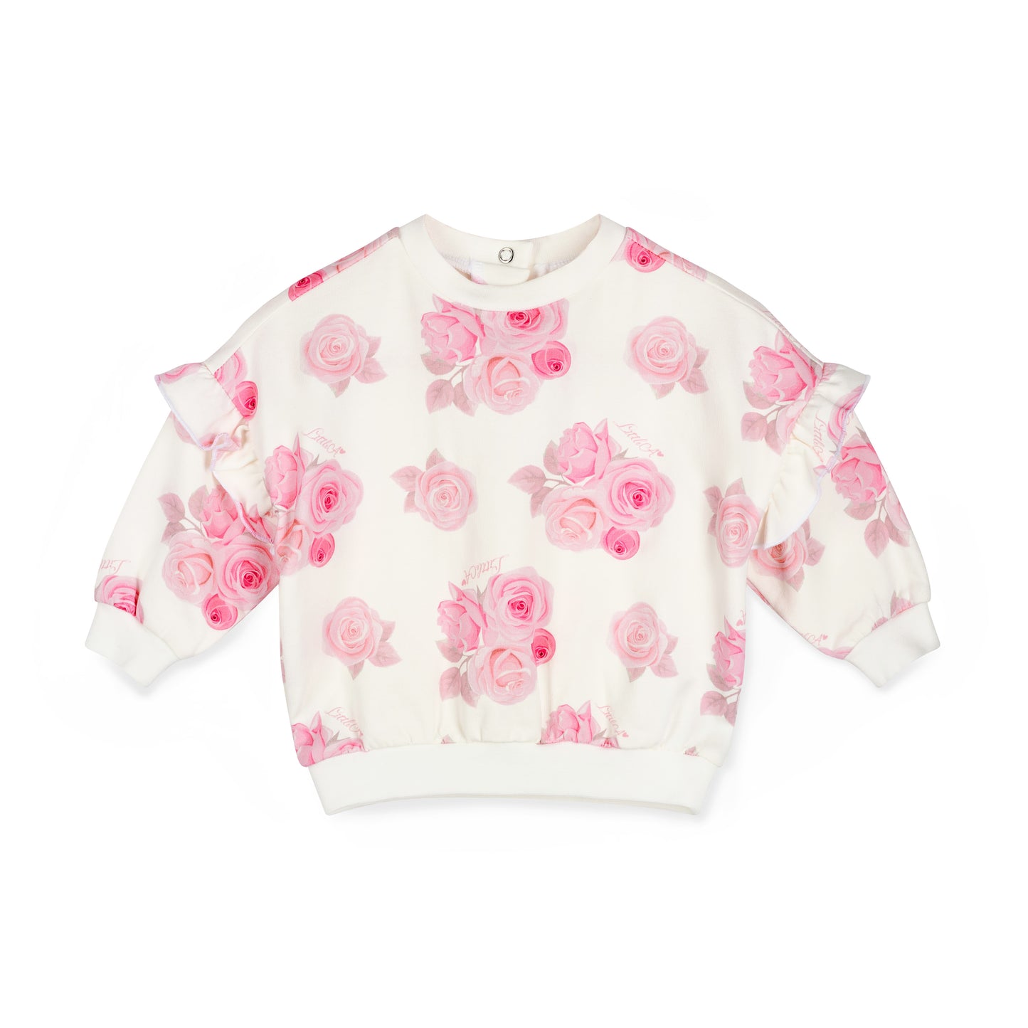 PRE ORDER Little A Girls White Rose Print Tracksuit Dakota