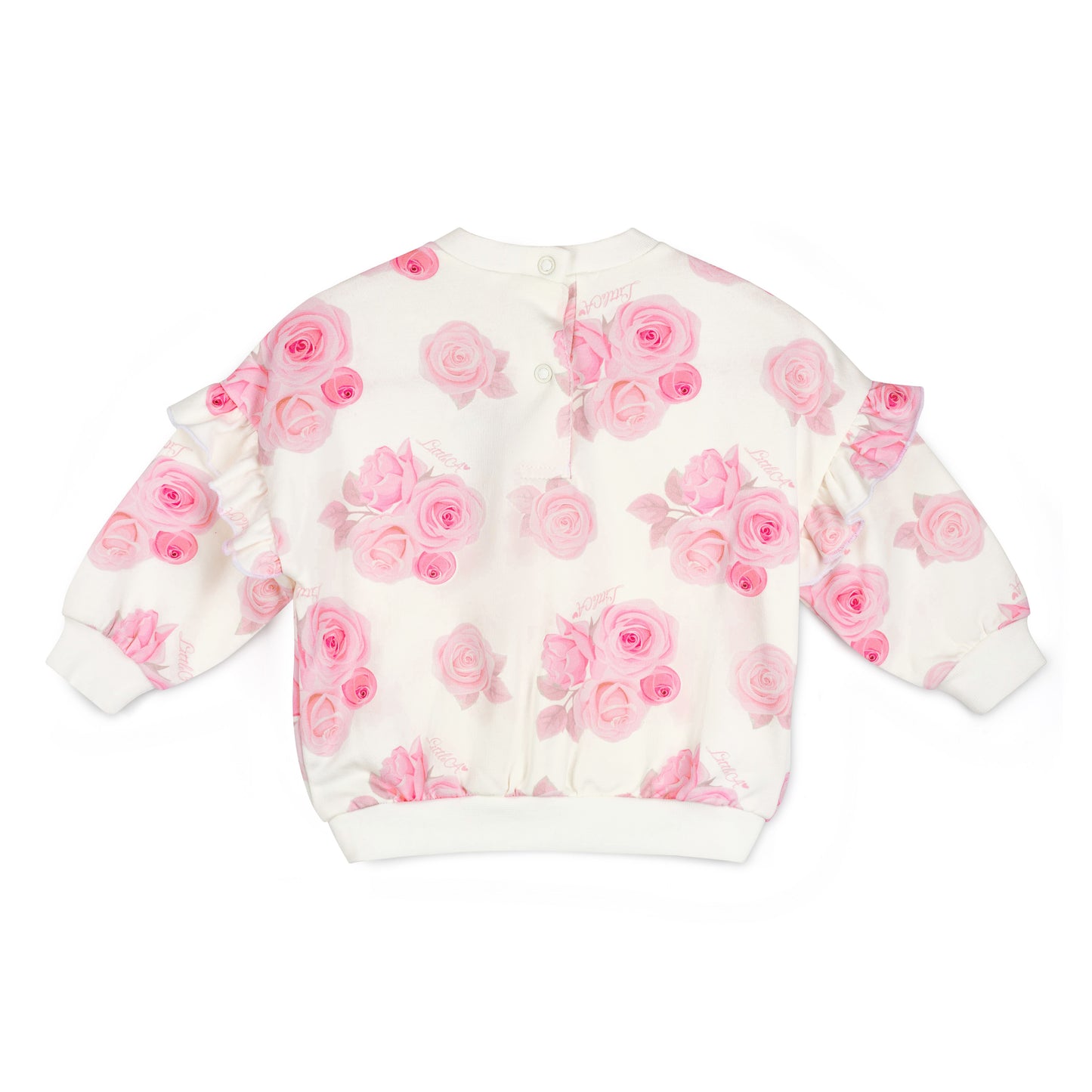 PRE ORDER Little A Girls White Rose Print Tracksuit Dakota