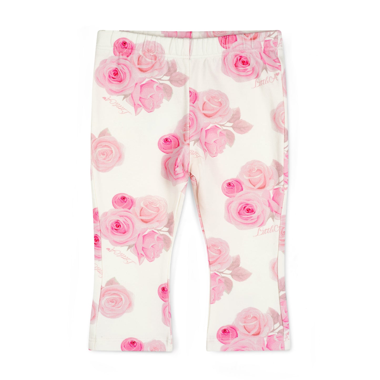 PRE ORDER Little A Girls White Rose Print Tracksuit Dakota