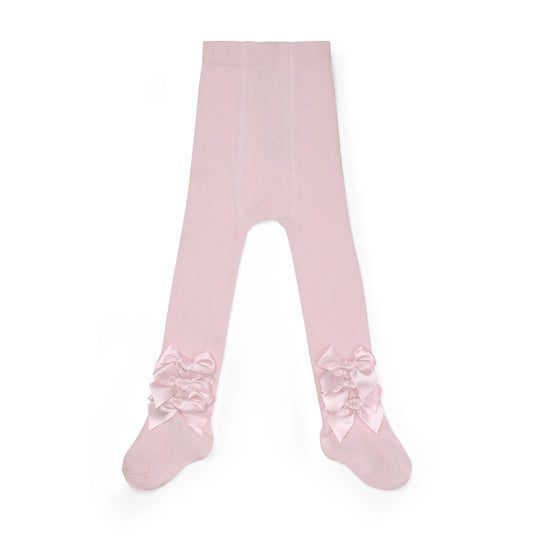 PRE ORDER Little A Girls Pink Bow Tights Divine