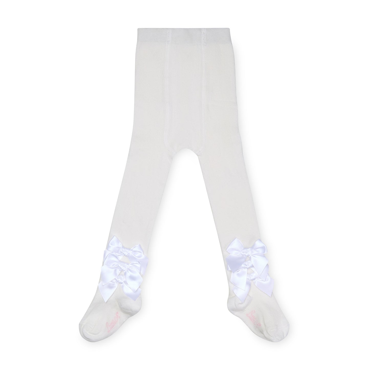 PRE ORDER Little A Girls White Bow Tights Divine