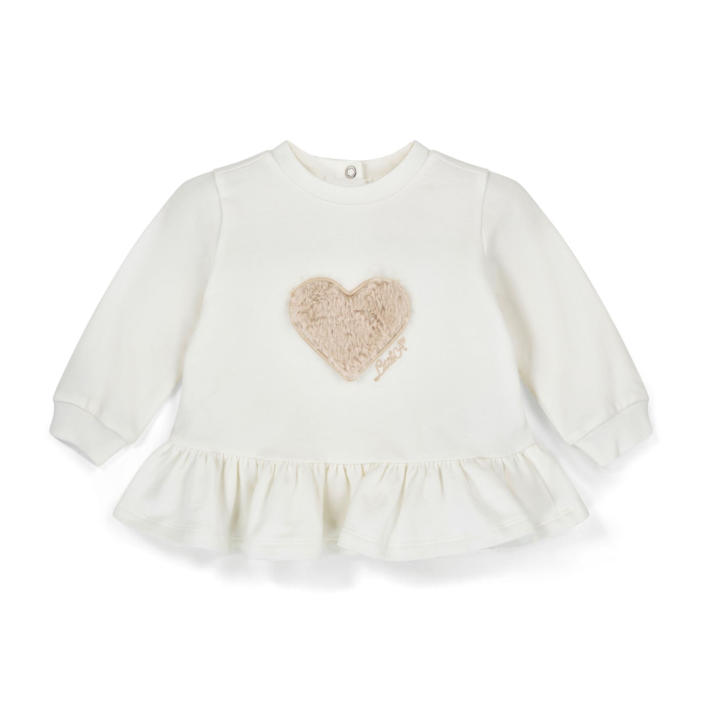 PRE ORDER Little A Baby White Fur Heart Legging Set Demi
