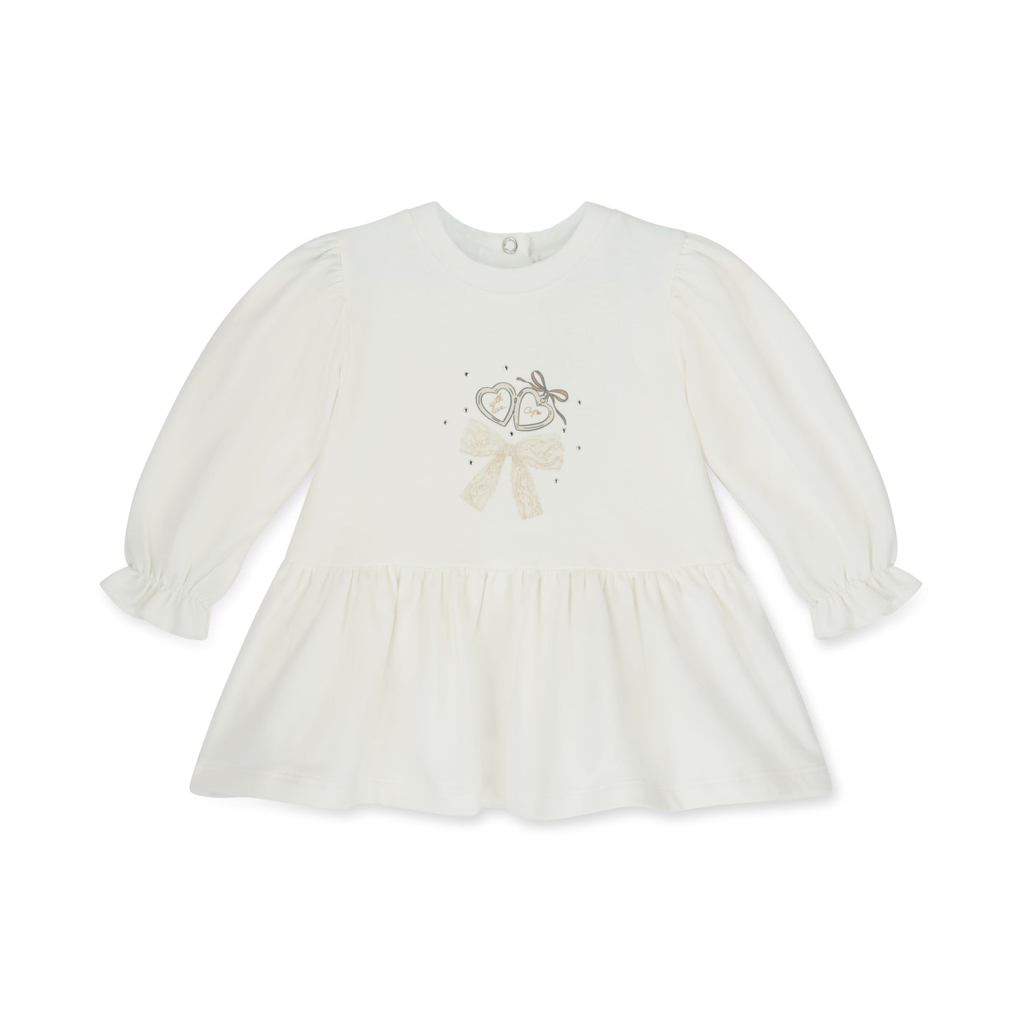 PRE ORDER Little A Baby White Sweater Dress Delilah