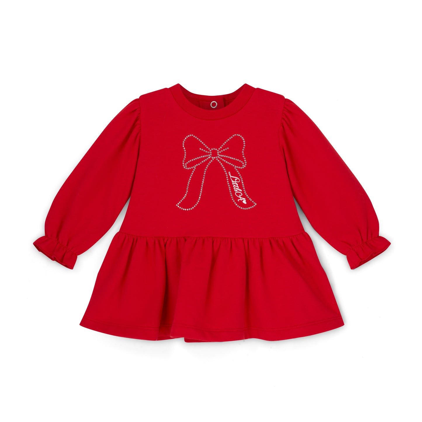 PRE ORDER Little A Baby Girls Red Sweater Dress Esme