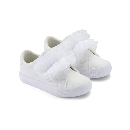 PRE ORDER Little A Baby Girls White Tulle Trainer Tully