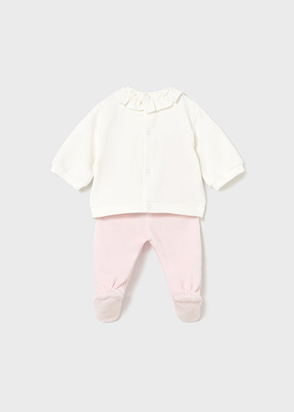 Mayoral Baby Girl Pink Polka Dot Two Piece Set 2555