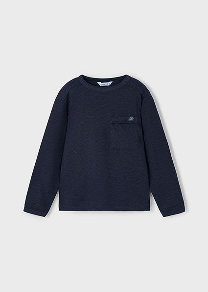 Mayoral Boys Navy Knitted Sweatshirt 4082