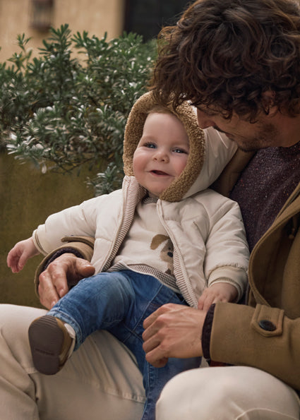 Mayoral Baby Boy Beige Reversible Coat 2410