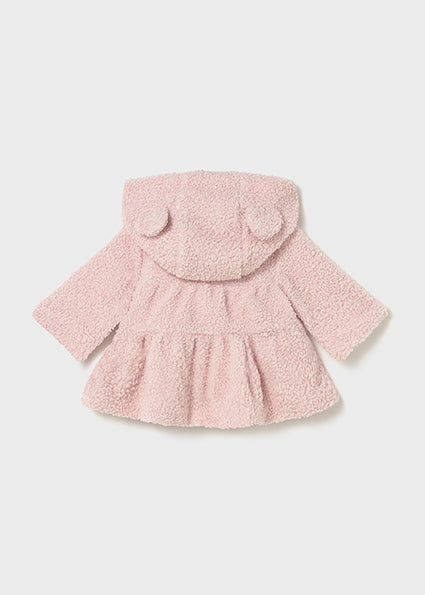 Mayoral Baby Girl Pink Boucle Hooded Zipper 2413