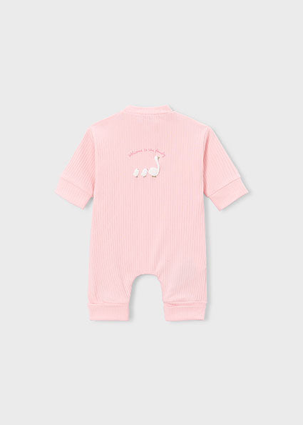 Mayoral Baby Girl Ribbed Pink Onesie 1726