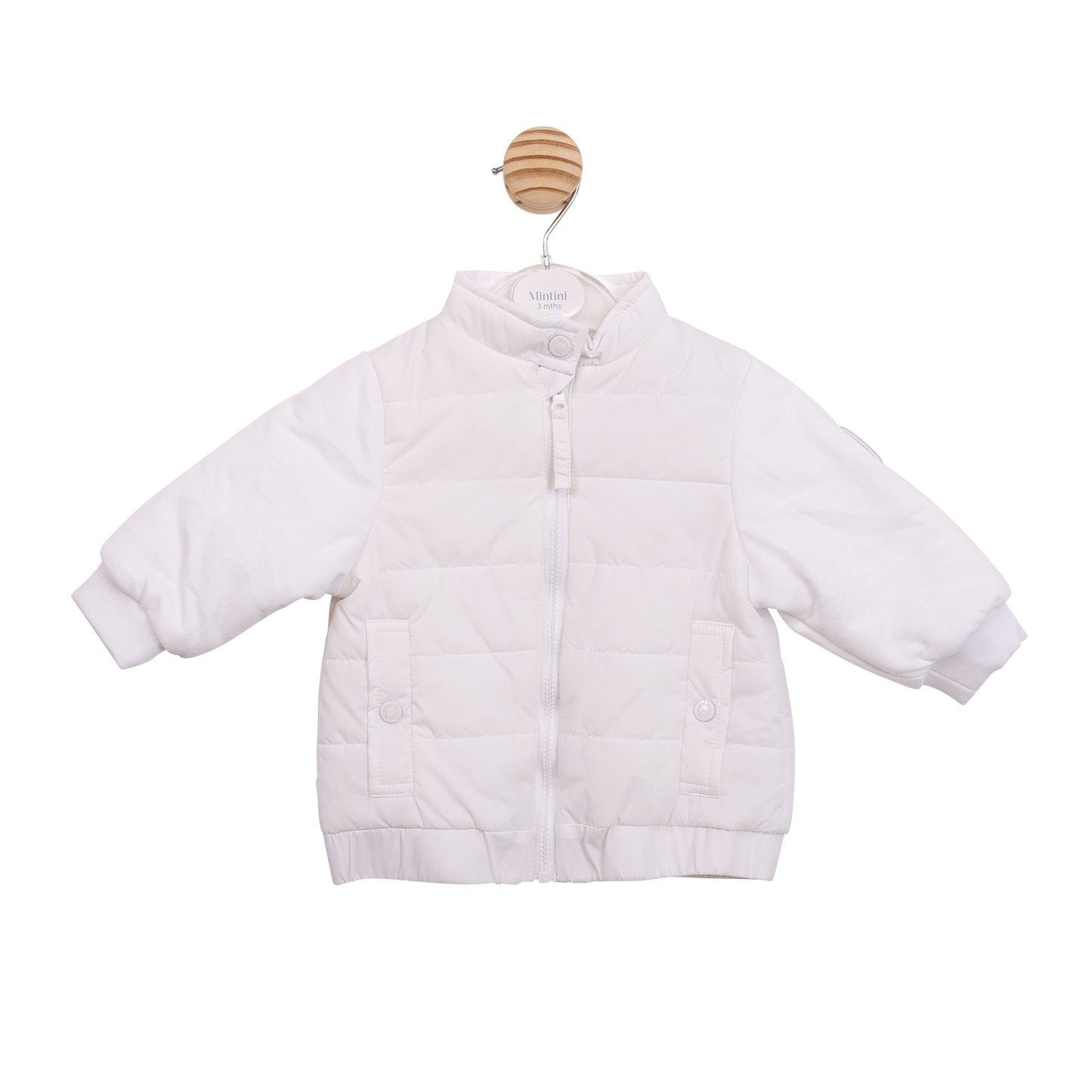 Mintini Baby Boys White Jacket 6851
