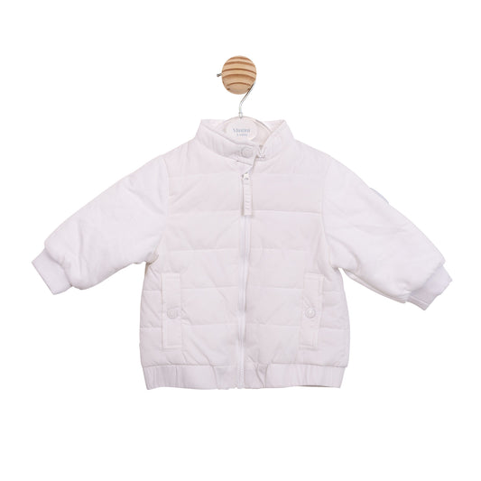 Mintini Baby Boys White Jacket 6851