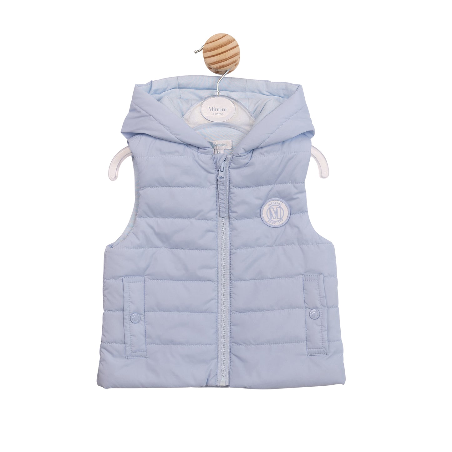 Mintini Baby Boys Blue Padded Gilet 6853
