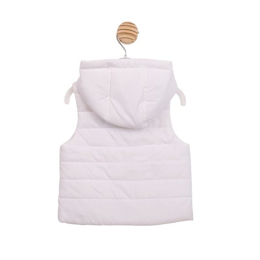Mintini Baby Boys White Padded Gilet 6854