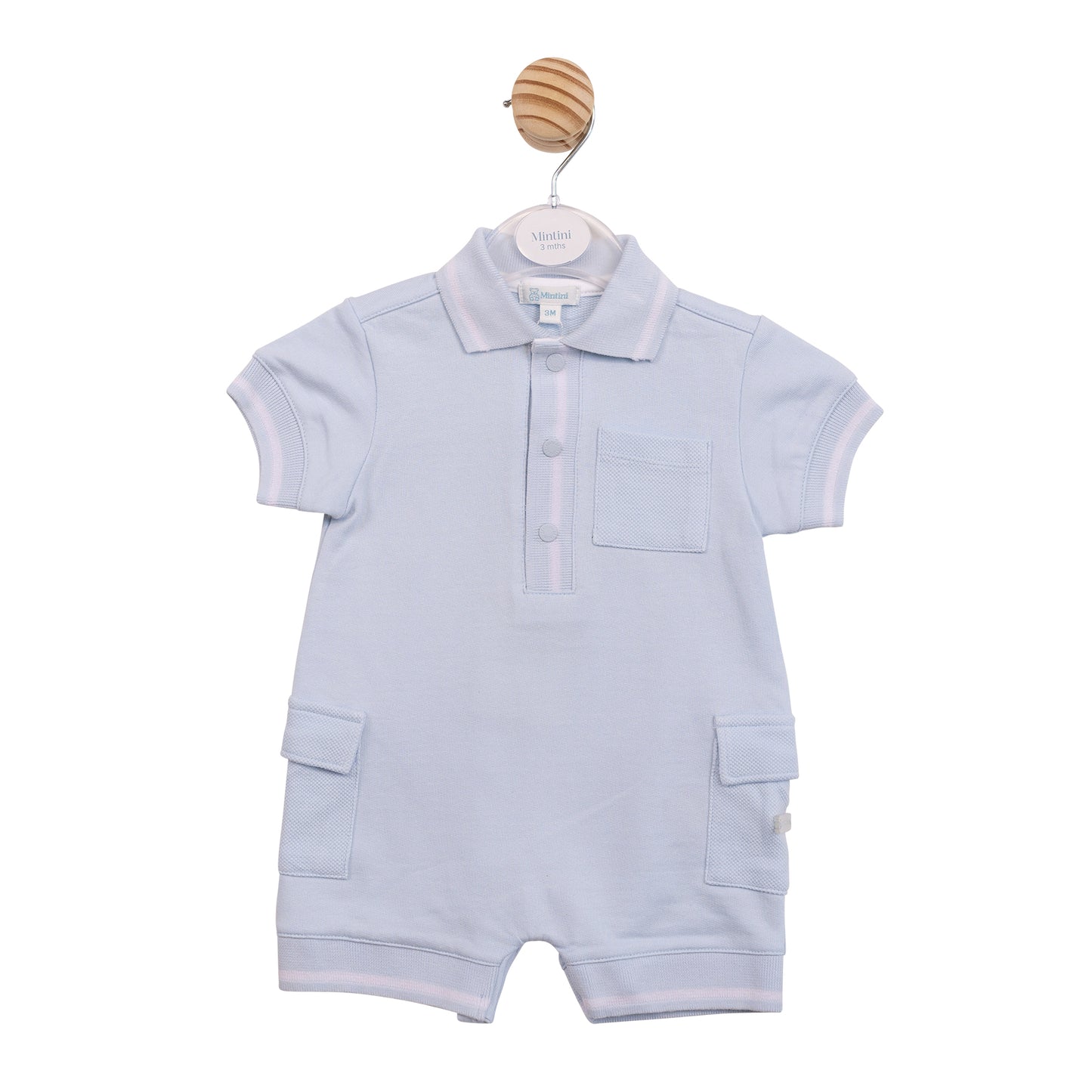 Mintini Baby Boy Blue Romper 6955