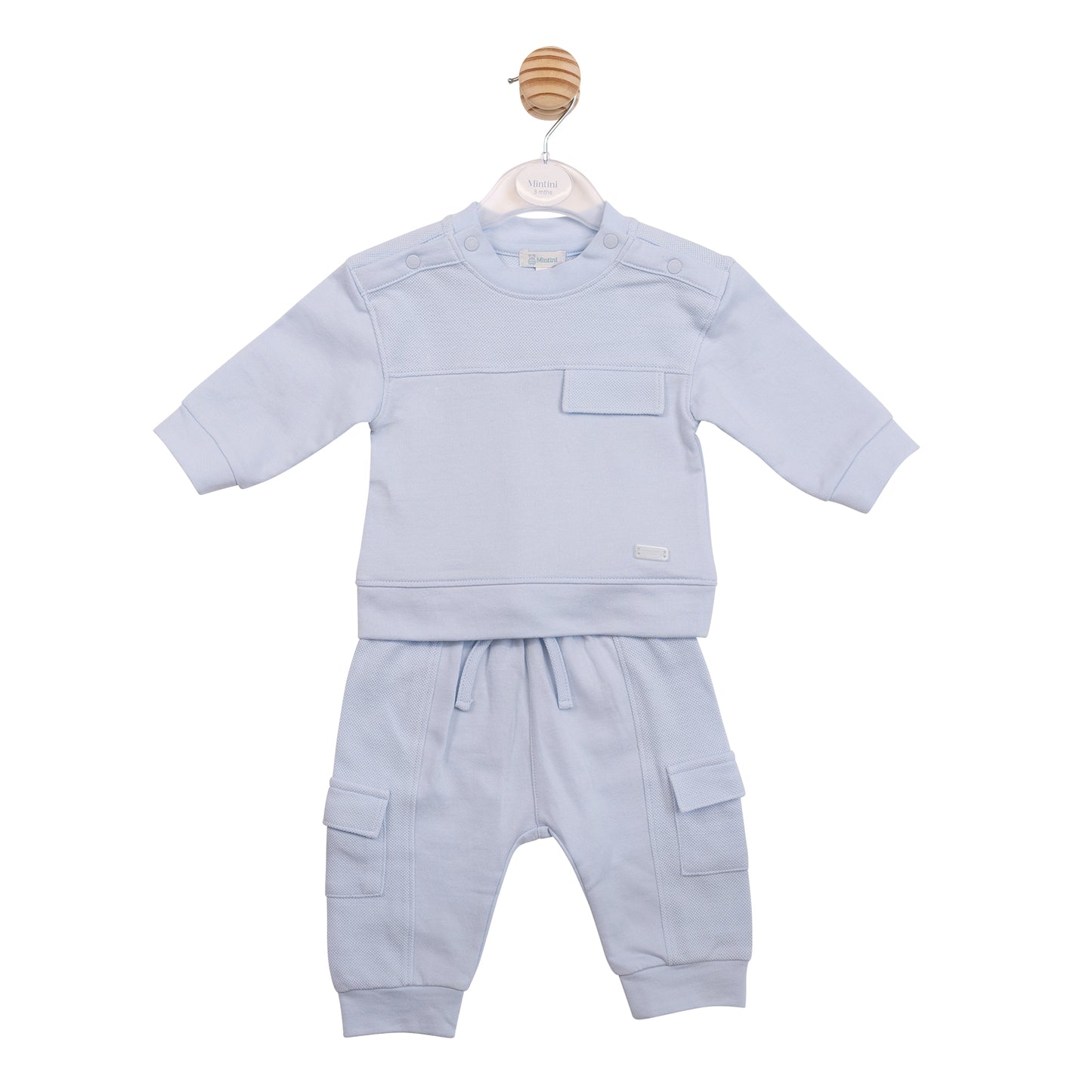 PRE ORDER Mintini Baby Boys Blue Cargo Tracksuit 6960