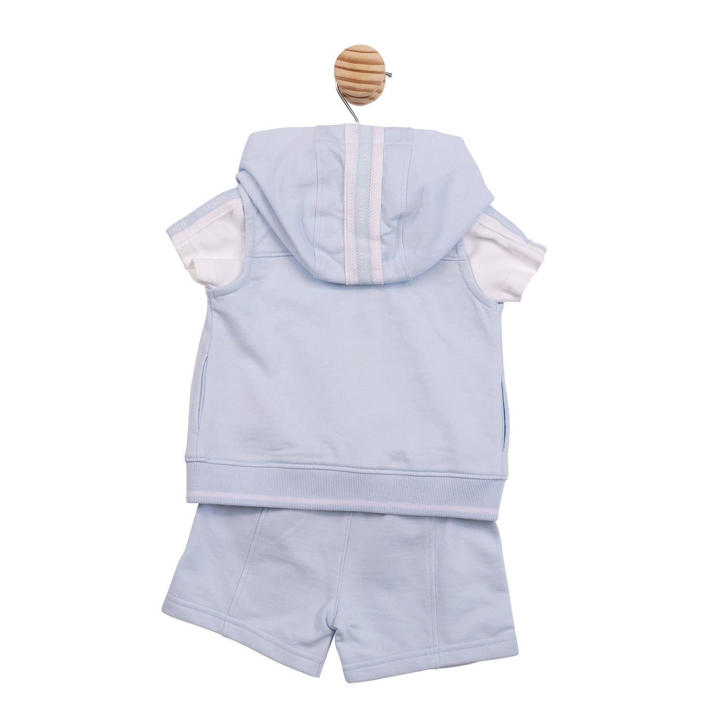 PRE ORDER Mintini Baby Boys Short Set With Gilet 6985