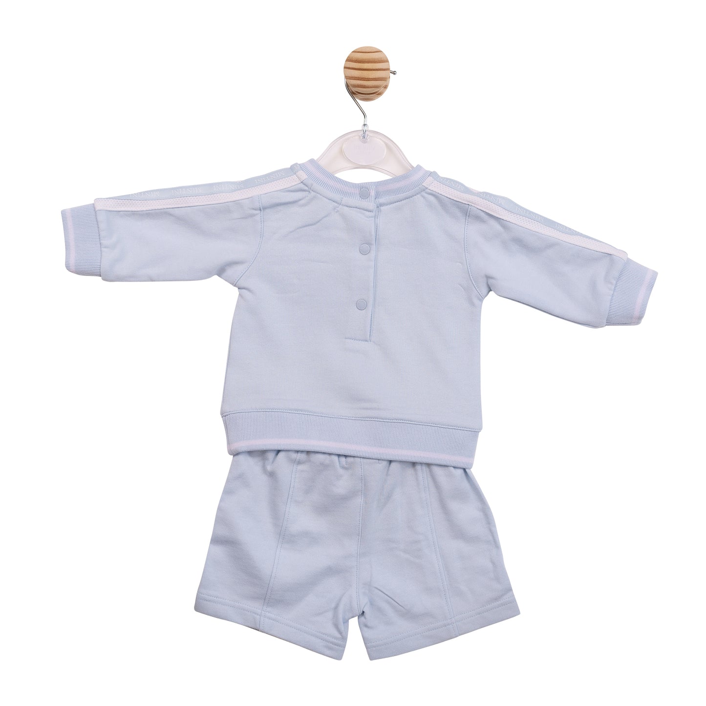 PRE ORDER Mintini Baby Boys Blue Sweatshirt & Short Set 6986