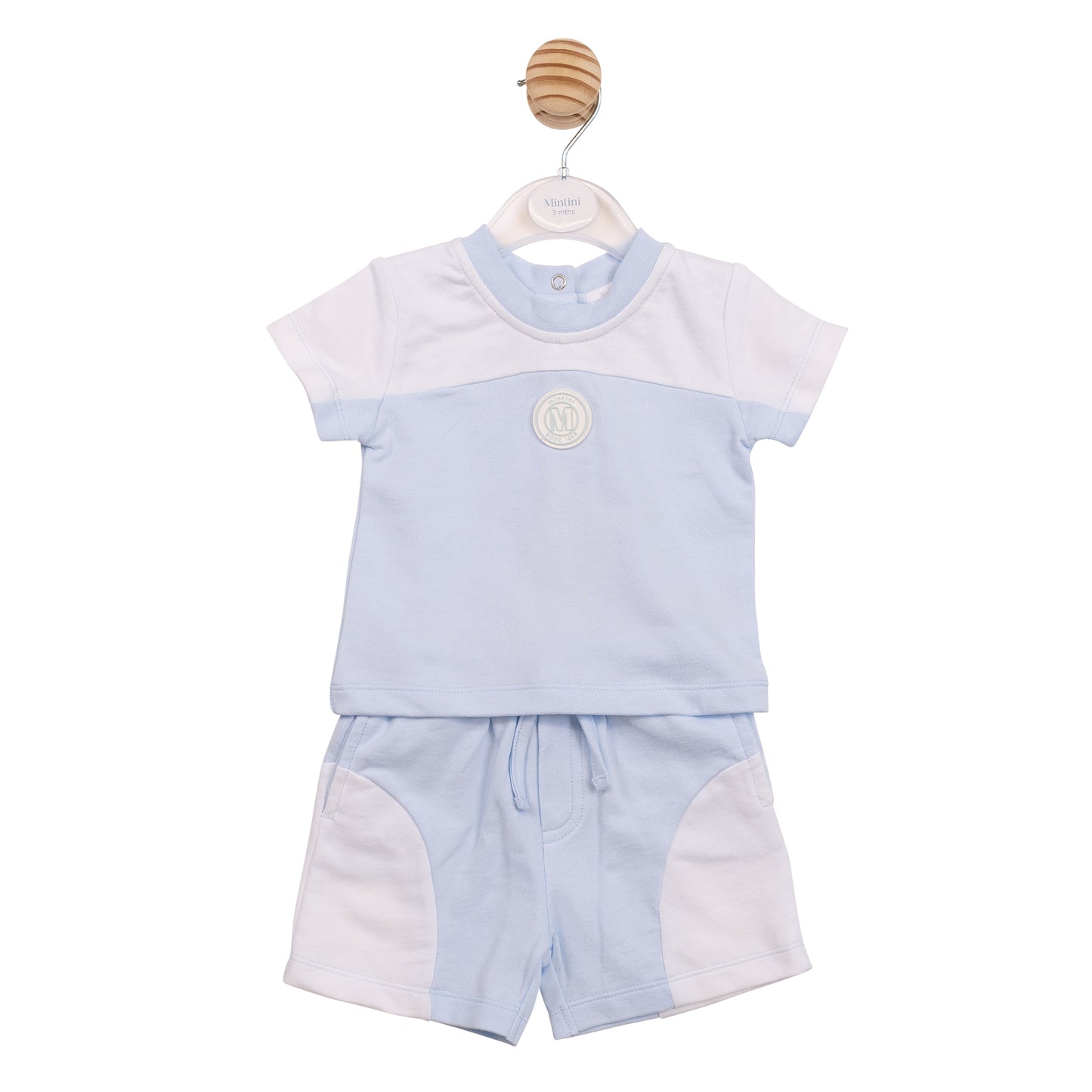 Mintini Baby Boys Blue Short Set 7007