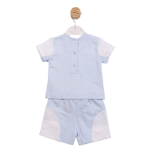 Mintini Baby Boys Blue Short Set 7007