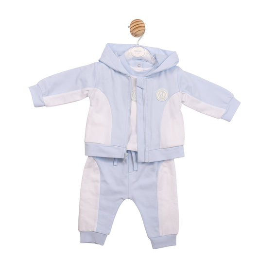 Mintini Baby Boys Blue 3 Piece Tracksuit 7011