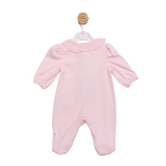 Mintini Baby Girls Pink Babygrow 7089