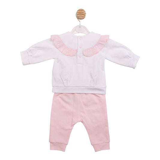 Mintini Baby Girls Pink Tracksuit 7098