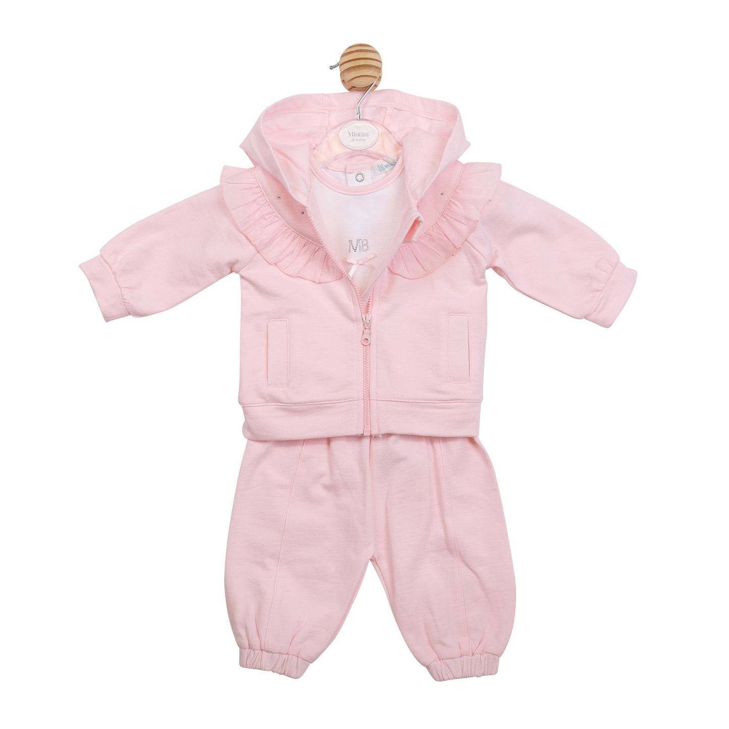 PRE ORDER Mintini Baby Girls Pink 3 Piece Tracksuit 7101